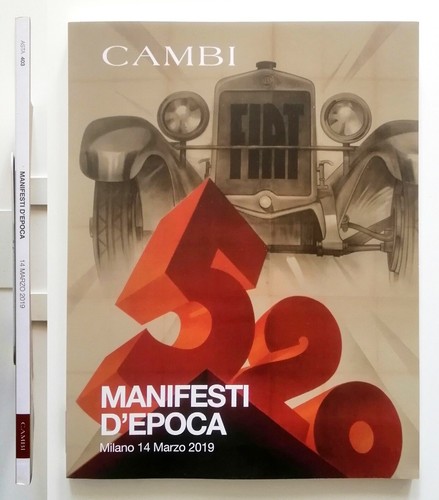 Manifesti epoca cambi aste - manifesti, d'epoca