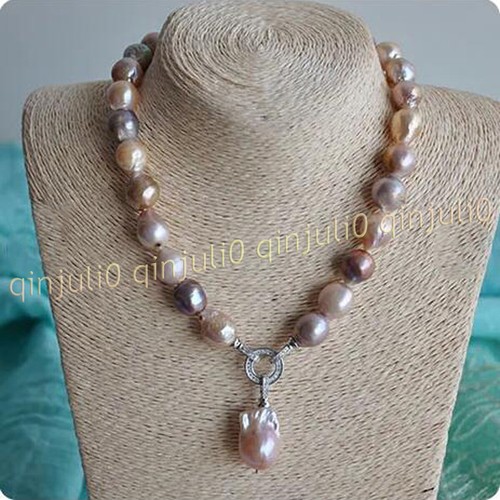 Collana con ciondolo perle - collana, di
