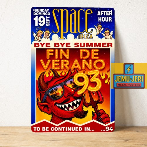 Poster insegna metallo space - poster,