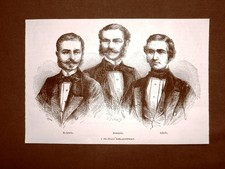 I fratelli Robert, Hermann e Adolf Schlagintweit nel 1863 Esploratori
