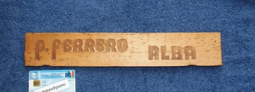 Targa legno ferrero alba - legno,