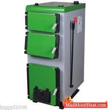 TWB 25kW Caldaia Multicombustibile Log Carbone Arbusti Rifiuti Legno Cartone Bruciatore