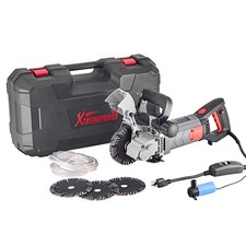 XtremepowerUS 5,25" Scanalatura a Parete Chaser Slotter Macchina da Taglio con Linea Acqua