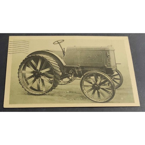 Cartolina trattrice agricola - cartolina,