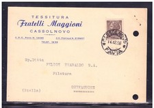 Cartolina Commerciale Cassolnovo Tessitura Maggioni KY1577