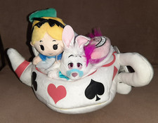 Rarissimo Disney Store Giappone ALICE NEL PAESE DELLE MERAVIGLIE peluche gatto Cheshire coniglio bianco