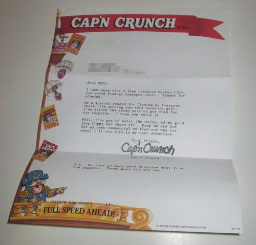 Vintage 1990 quaker cereali - vintage,