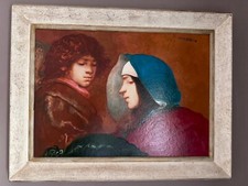 Dipinto Tempera su Cartone Di Armando De Stefano  50x70 cm Ottimo Stato