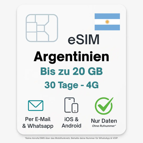 Argentina esim tariffa dati - argentina,