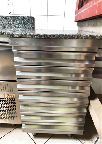 Cassettiera inox pizzeria - ,