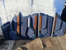 4 pannelli porta tessuto blu