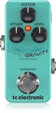 TC Electronic HyperGravity Mini Compressor Pedale per chitarra, TonePrint, Compatto