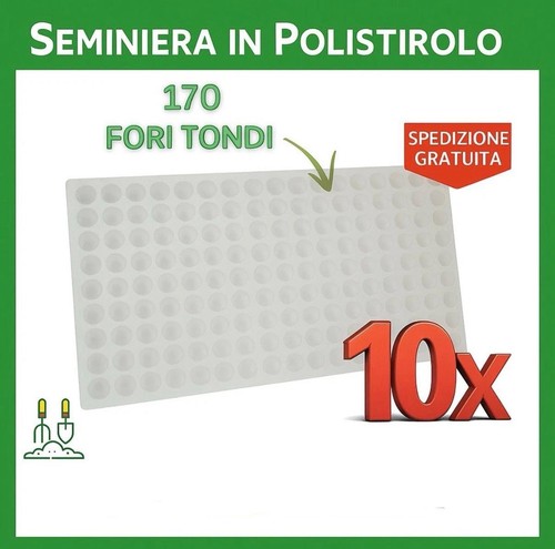 10pz seminiera polistirolo - 10pz,