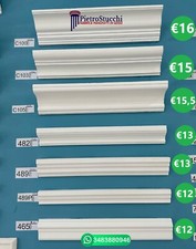 Profili in gesso stucchi decorativi per parete cornici bordi modanature gole 