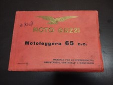 manuale uso e manutenzione MOTO GUZZI MOTOLEGGERA 65 cc 1953