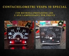 CONTACHILOMETRI  PIAGGIO VESPA 50 SPECIAL - RETROILLIMINATO LED - 120KM/H