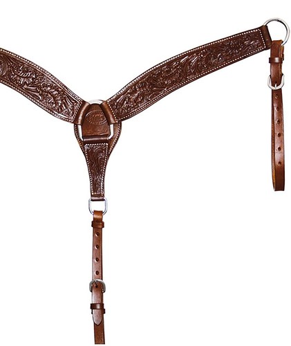 Pettorale western cuoio con - pettorale,