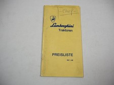 Listino prezzi originale