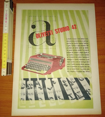 Pubblicità olivetti studio - pubblicità,,