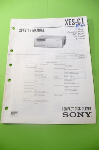 Manuale servizio per sony - servizio,