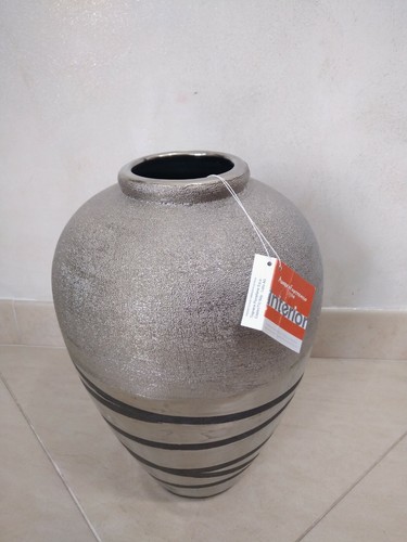Vaso ceramica cromato - vaso, in