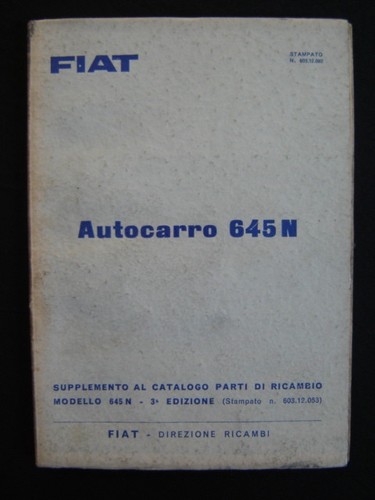 Supplemento catalogo parti - catalogo,