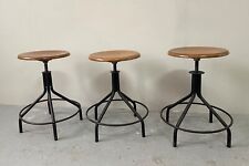 set 2 sgabelli industrial vintage