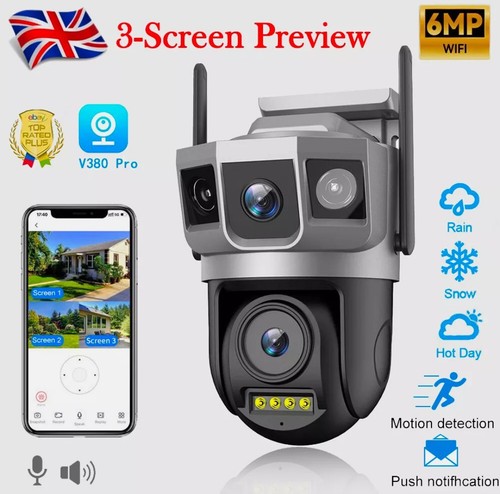 Telecamera cctv wifi triplo - wifi,