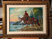 giovan francesco gonzaga, Opera Unica, Olio Su Tela 70x50 Cm Con Archivio...