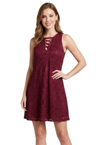 Abito donna smanicato rosso - ,