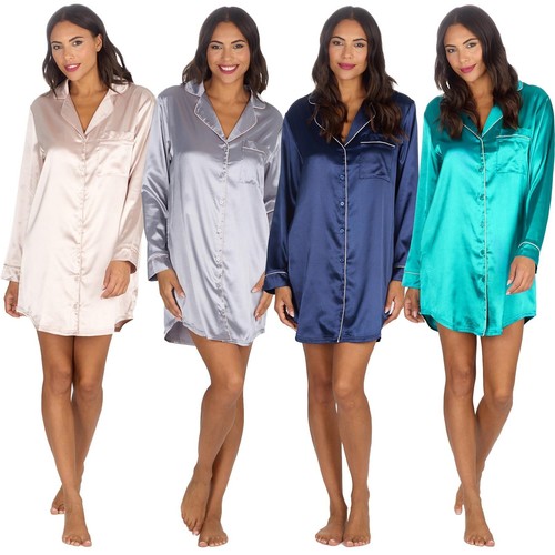 Camicia notte satinata da - notte,