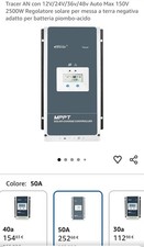 Epsolar Set Regolatore di Carica MPPT 50A 12/24V/48
