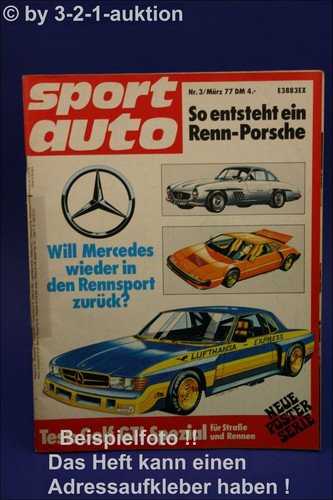 Sport auto porsche - sport, 3/77