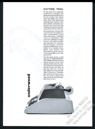 1963 olivetti underwood - 1963,