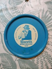 Vassoio Antico Metallo Birra