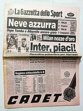 GAZZETTA DELLO SPORT 11 GENNAIO 1993 INTER ATALANTA MILAN LAZIO PIETRO VITALINI