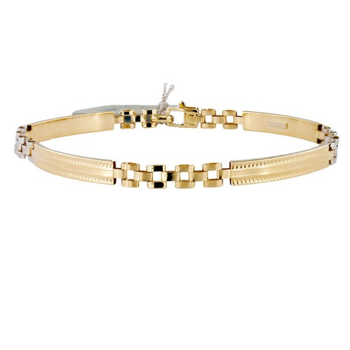Bracciale uomo semirigido - bracciale, oro
