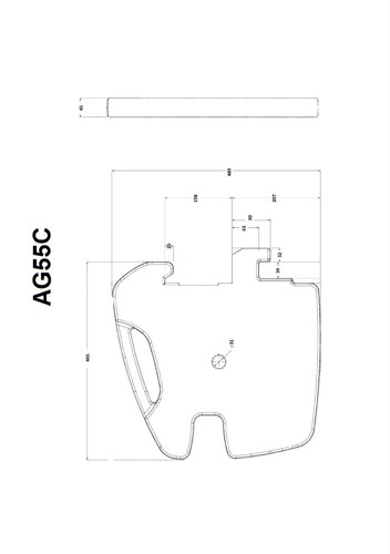 Zavorre frontali agco 55kg - zavorre,