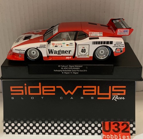 Slot car racer - car, sideways