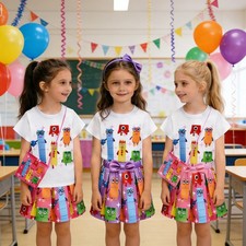 T-shirt bambina blocchi