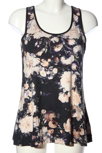 Vila top donna beige - nero, a