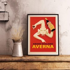 Poster averna amaro siciliano - amaro,
