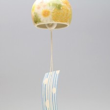 Yuzuriha 244 Carillon a Vento Ceramica Seto Ware Artigianato Tradizionale Gia...