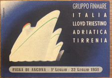 GRUPPO FINMARE ITALIA,LLOYD TRIESTINO,ADRIATICA,TIRRENIA - FIERA ANCONA 1951