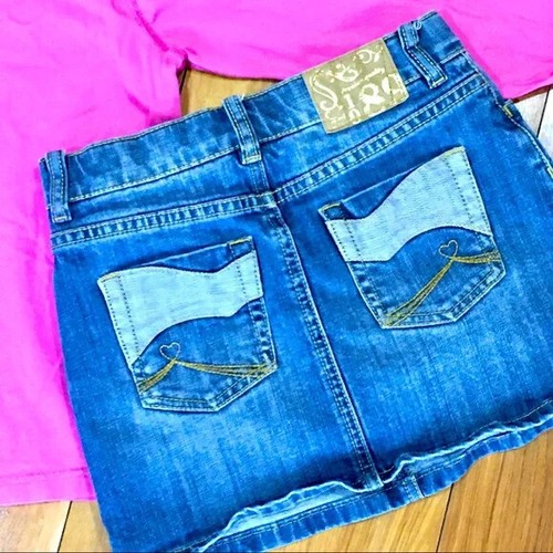 Gonna denim bambina camicia - gonna,