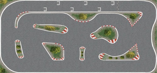 Pista corsa per turbo - pista,