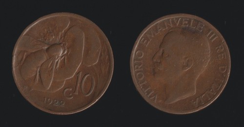 Centesimi 1922 ape - 10,