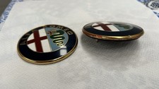 Stemma fregi Alfa Romeo ‘80 ‘90 - Coppia anteriore e posteriore diam. 76 mm.