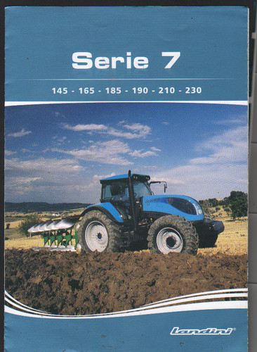 Foglietto brochure trattore