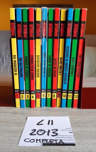 Lotto diabolik inediti 12 - diabolik, 1-12